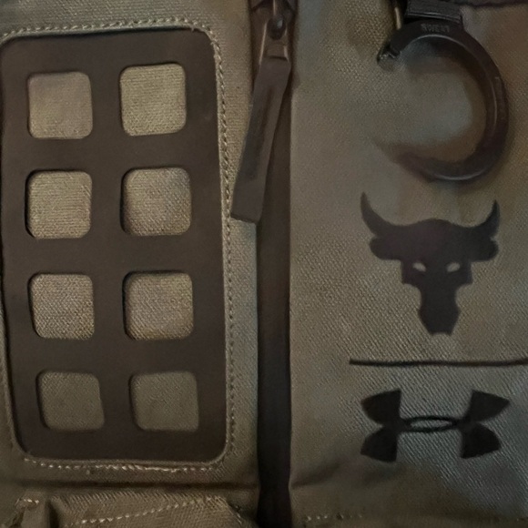 Under Armour X Dwayne Johnson Black and Olive Backpack - Picture 14 of 16